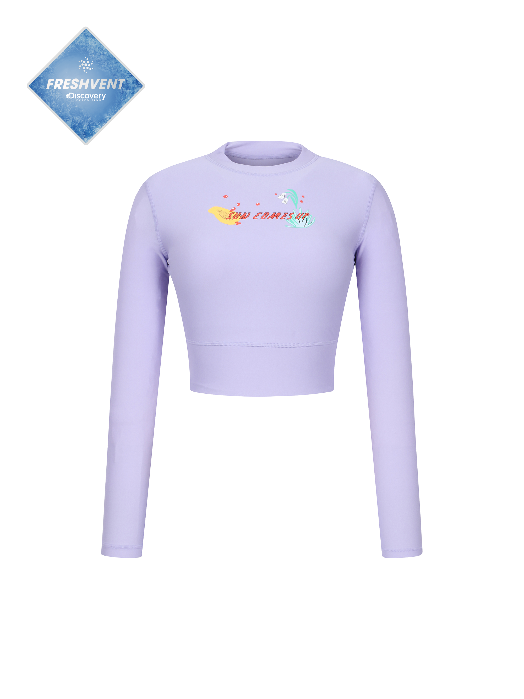 Freshvent Women's Hot Summer Crop Rash Guard