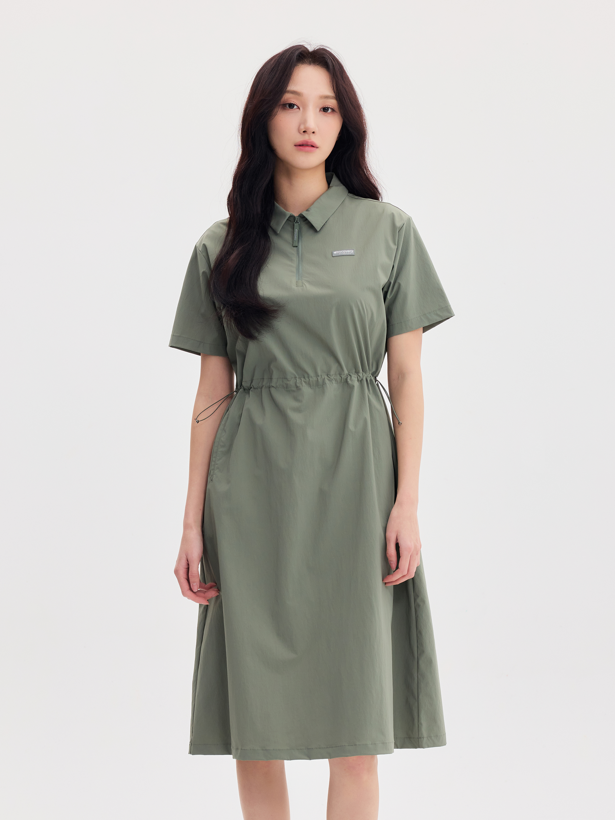 Freshvent Women's Lightweight Half-zip Woven Dress