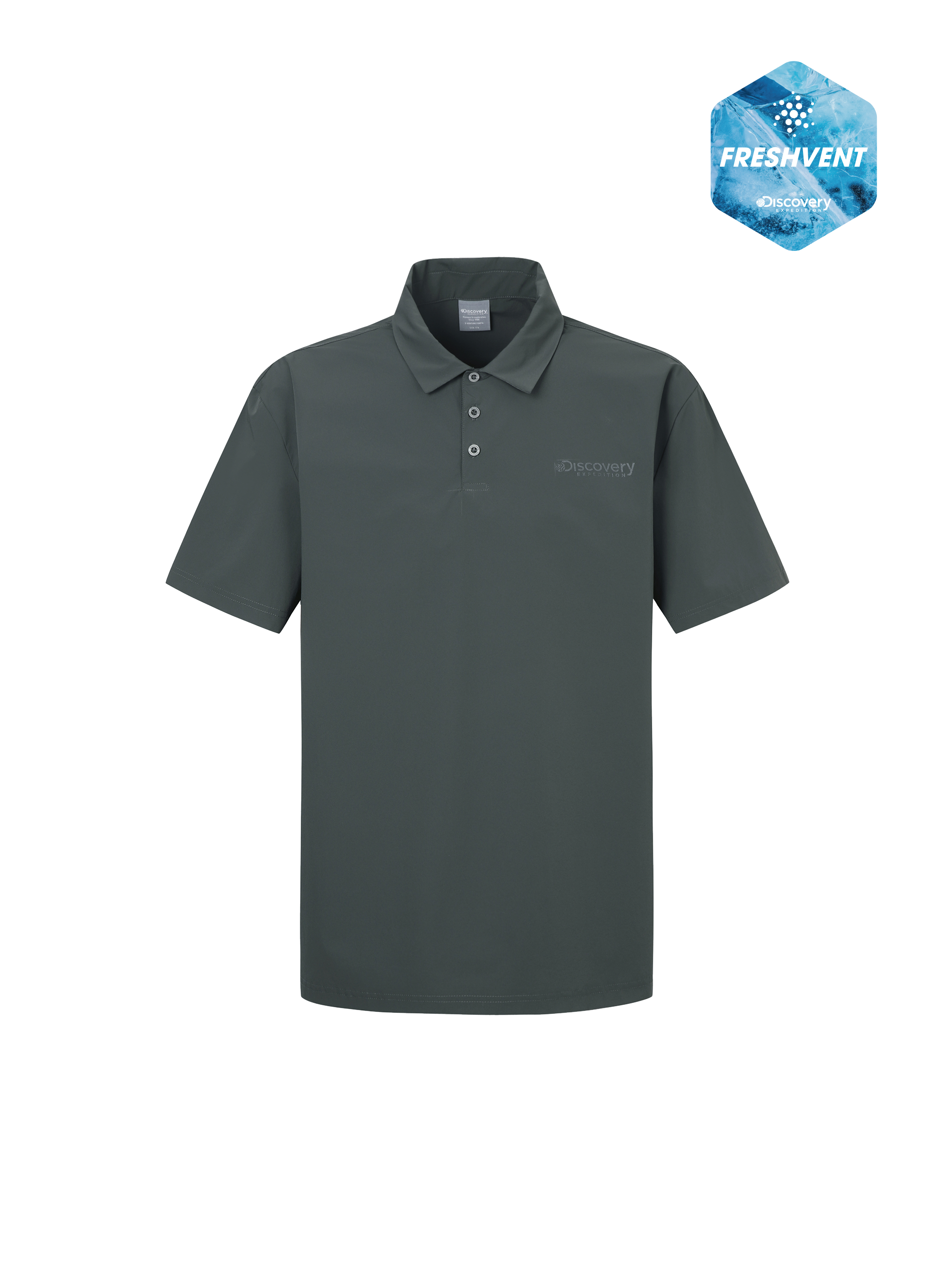 Freshvent Men's Woven Polo Shirt