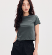 Women's Slim Cropped Short Sleeve T-Shirts