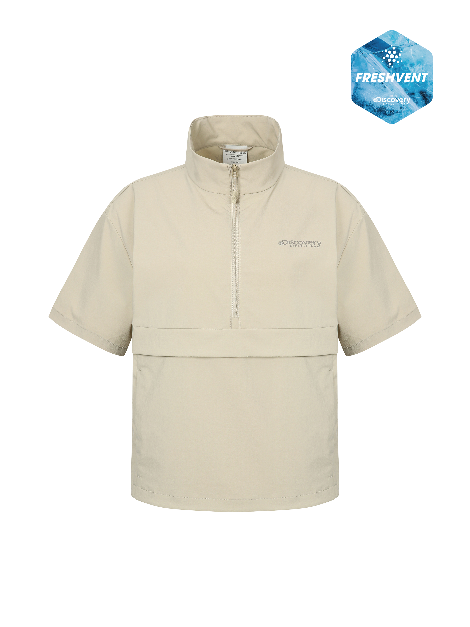 Freshvent Women's Training Shorts-Sleeve High Necked Anorak