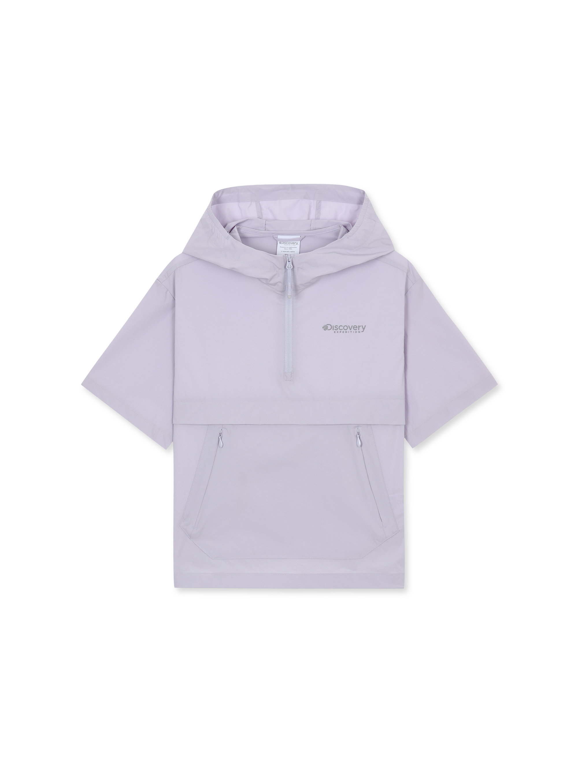 Kids Freshvent Light Wooven Hooded Trainging Short Sleeve Anorak