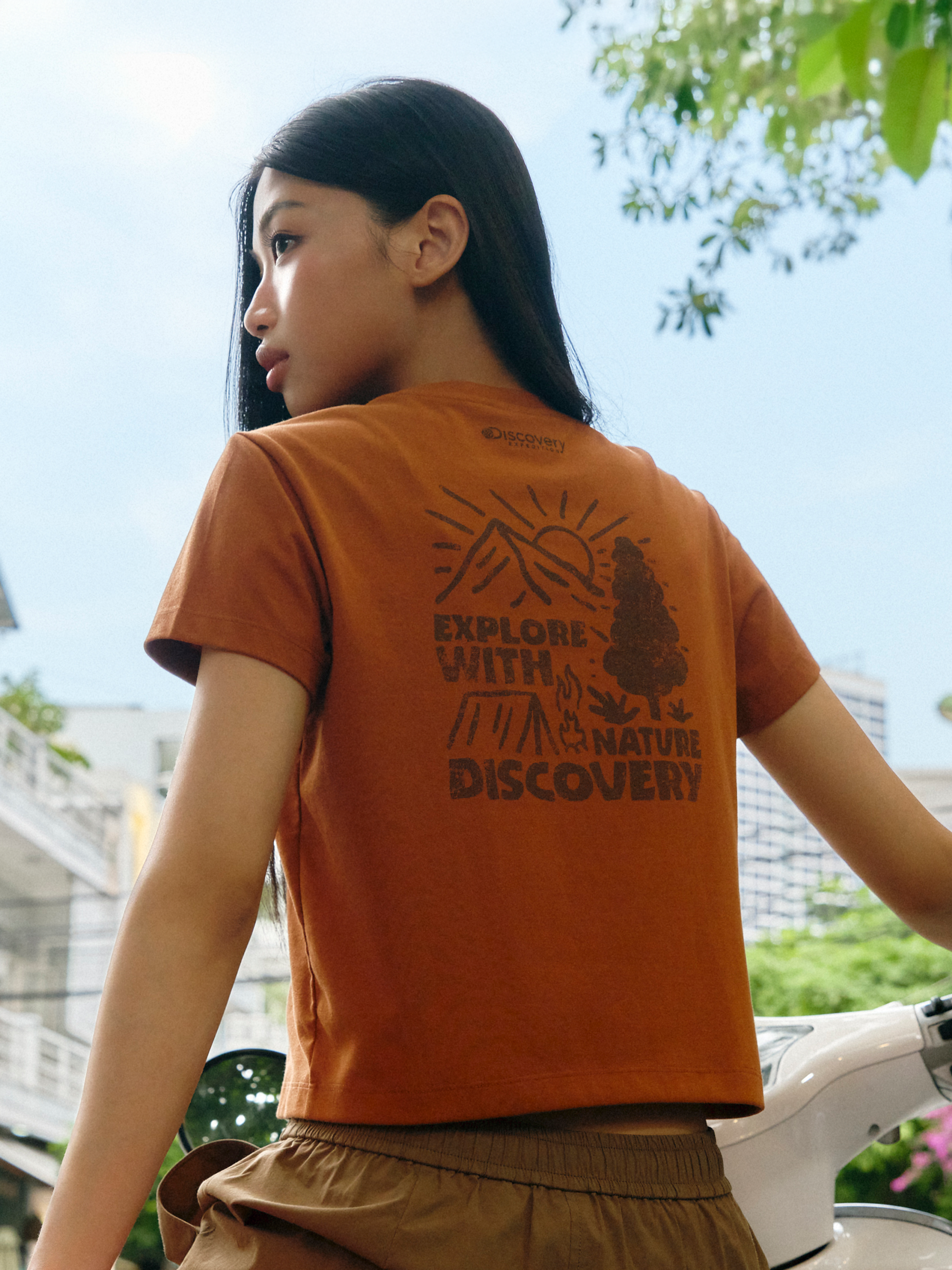 [DISCOVERY] Fresh Vent Washing Outdoor Graphic T-Shirt★ FRESHVENT Washed Splashed Graphic Short Sleeve T-shirt
