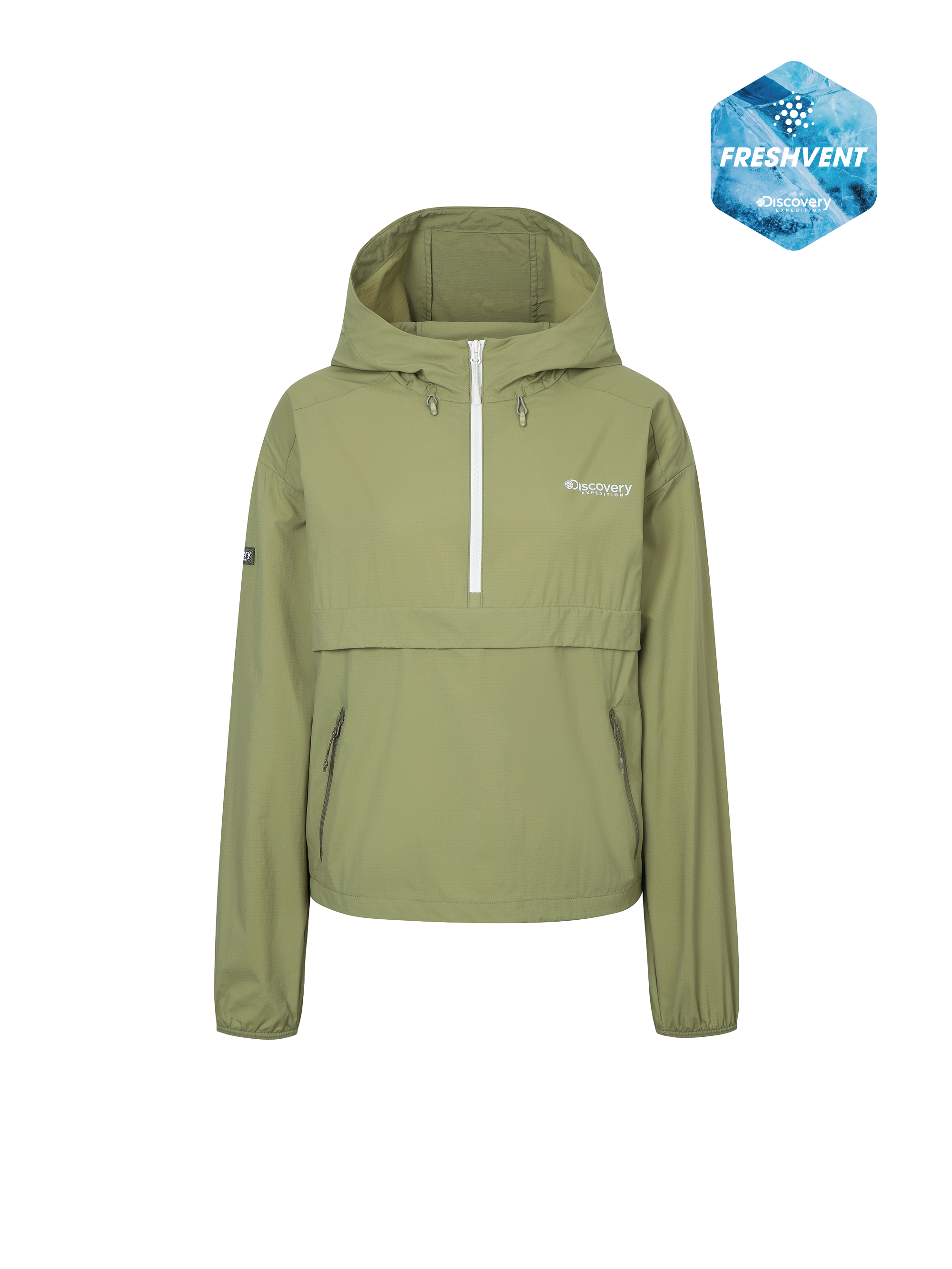 Freshvent Women's Anorak Crop Windbreaker Discovery-Expedition