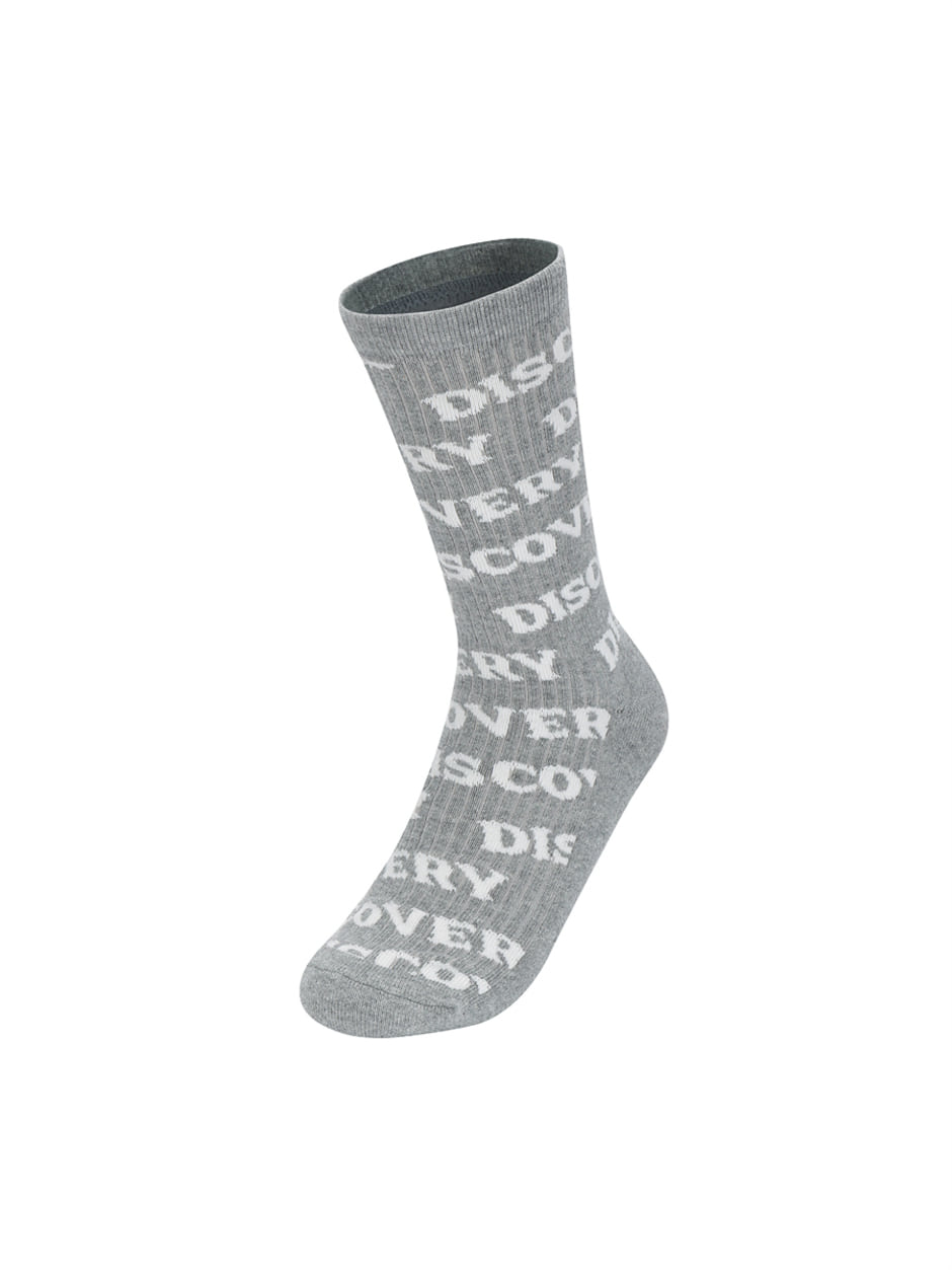 Allover High Socks L.Melange Grey