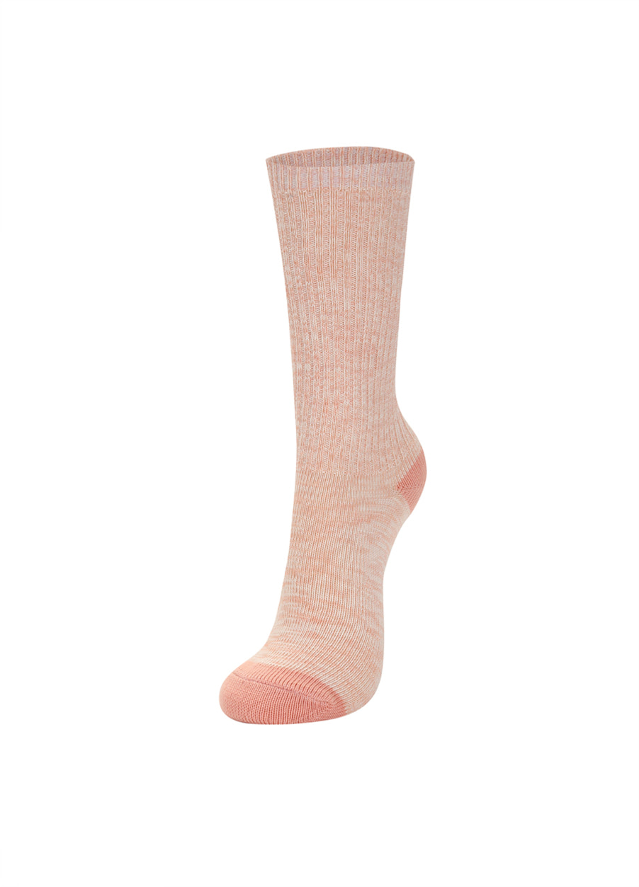 Melange High Socks L.Pink