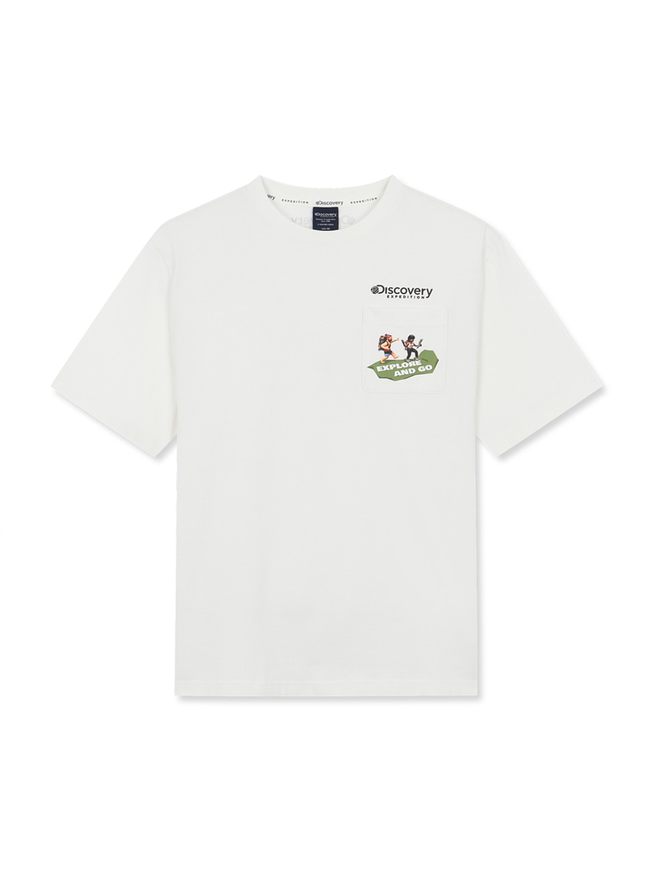 Manecrew Outdoor Pocket T-Shirt Ivory