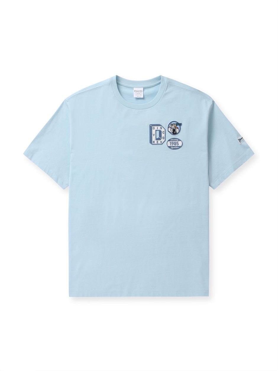 Kinzo Varsity Multi Wappen T-Shirt L.Blue