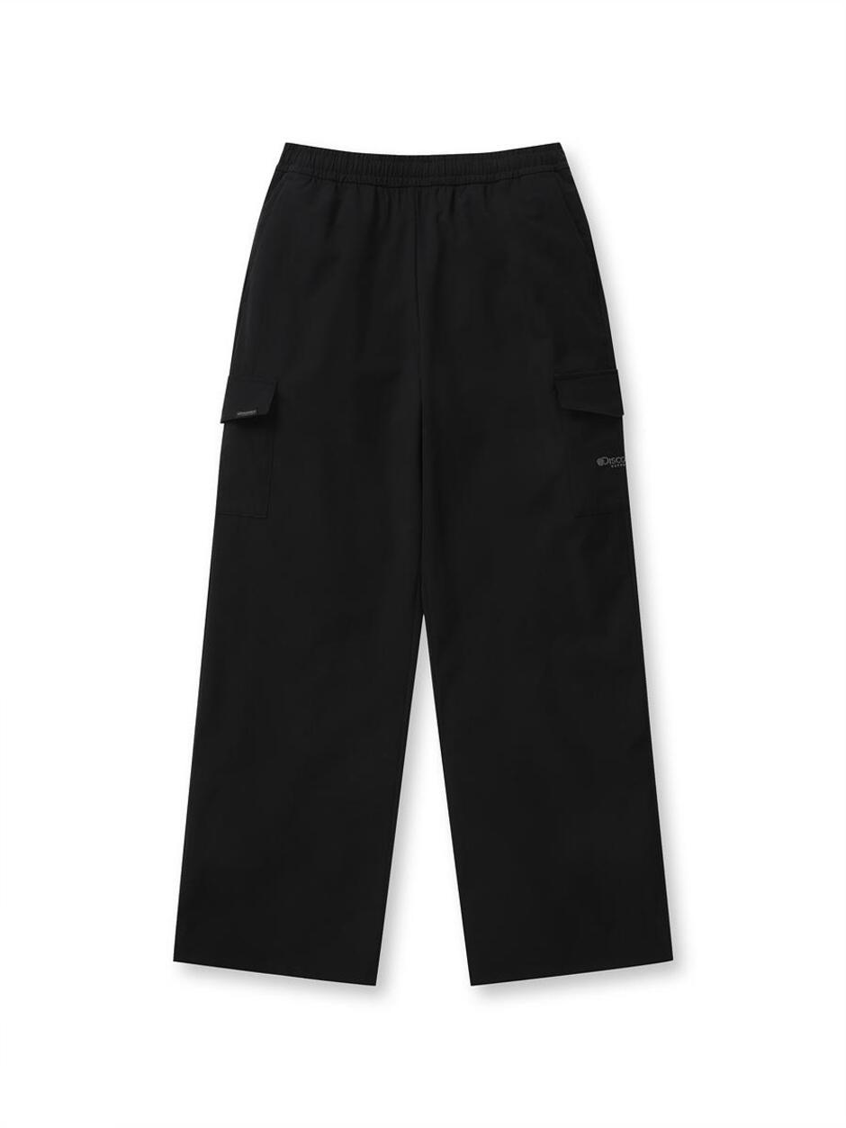 [WMS] Semi-Wide Cargo Pants Black