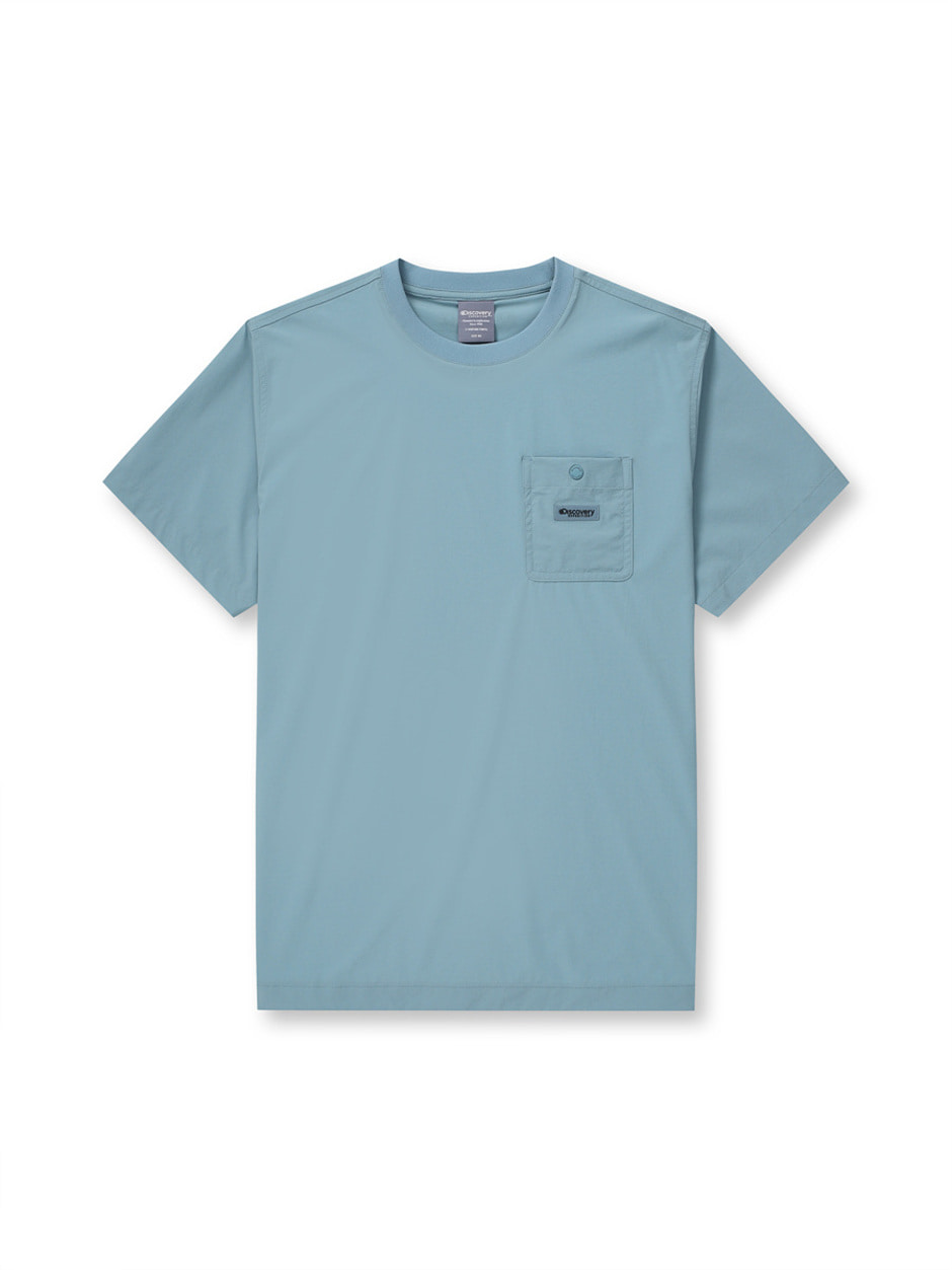 [WMS] Pocket Woven T-Shirts Dark Mint
