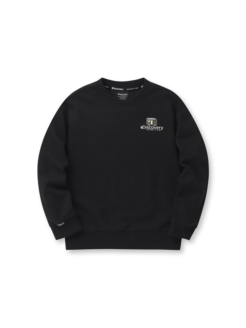 [KIDS] Graphic Sweatshirt Black Black