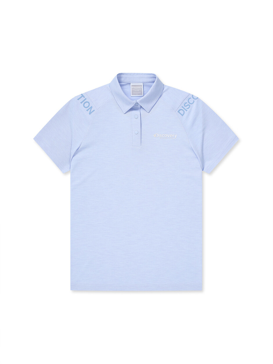 [WMS] Raglan Sleeve Lettering Collar T-Shirts Lavender