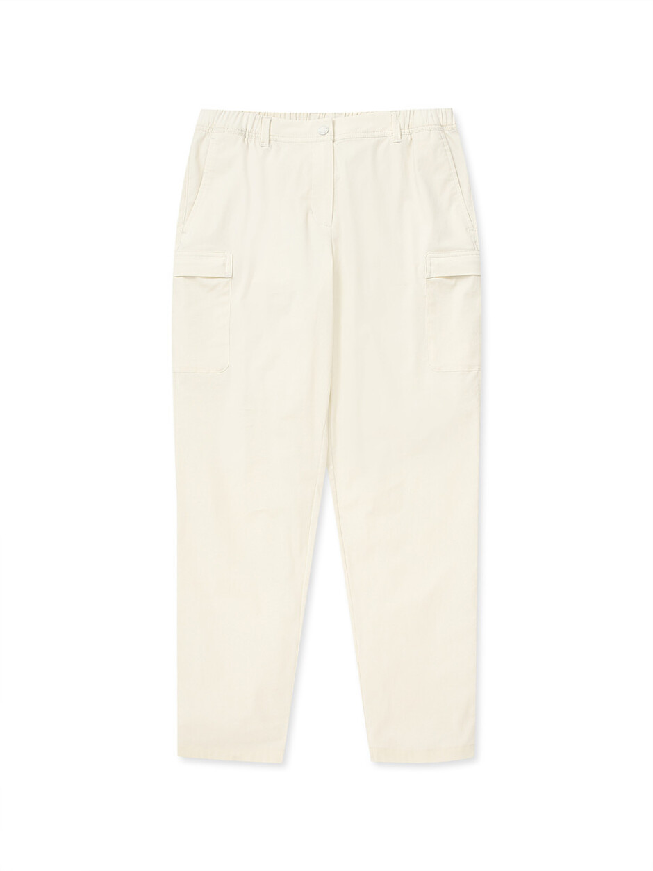 [WMS] Light Cotton-Like Cargo Pants D.Ivory