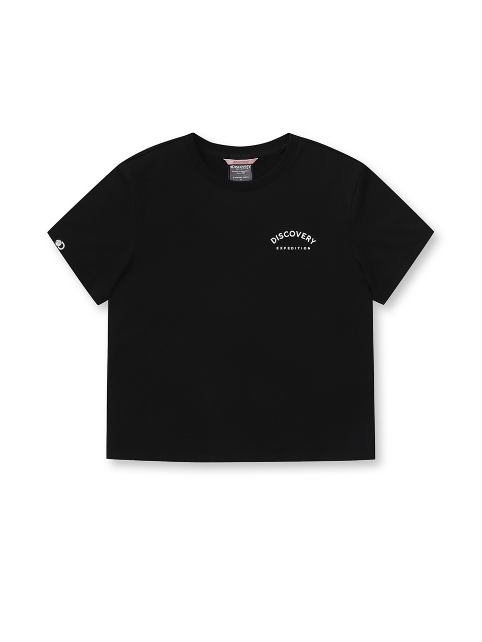 [WMS] Slim Fit Crop T-Shirts Black