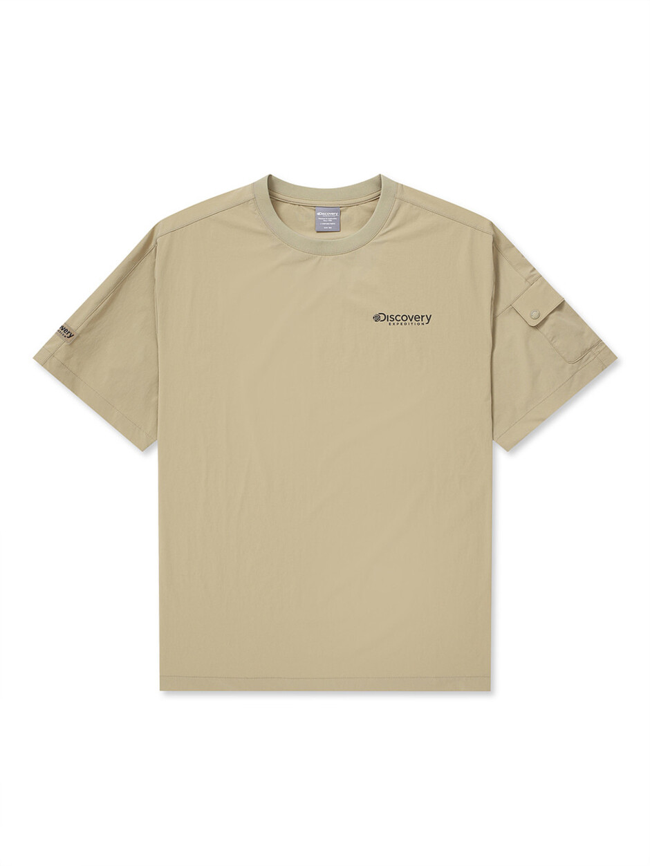 Lightweigh Gorpcore Woven T-Shirts D.Brown