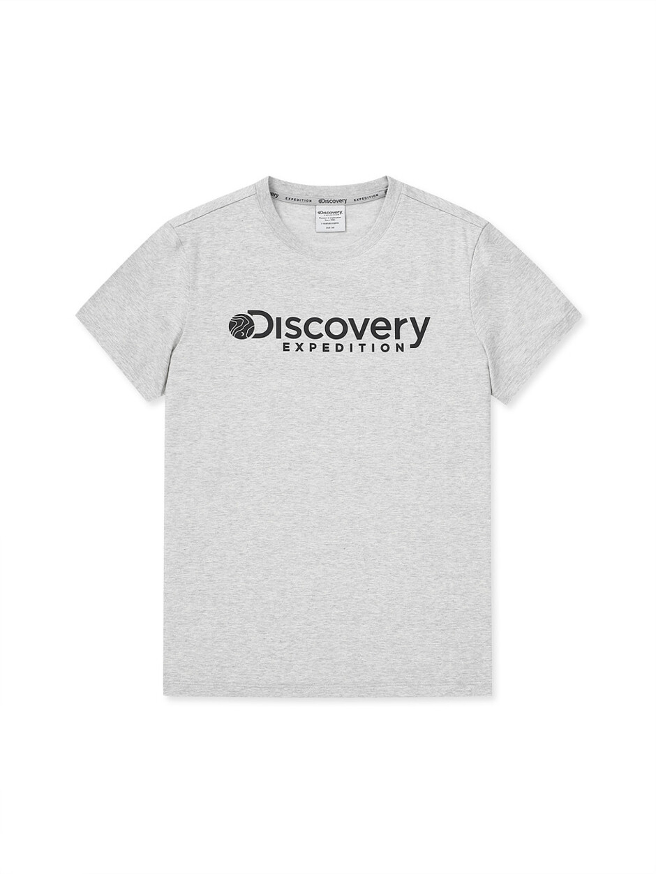 [WMS] Women DENVER Big Logo T-Shirts Melange Grey