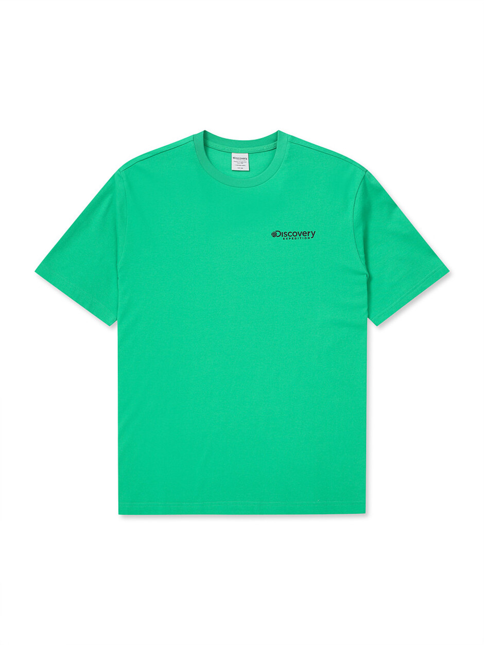 Main Crew Jeju Recycle Graphic T-Shirts Neon Green