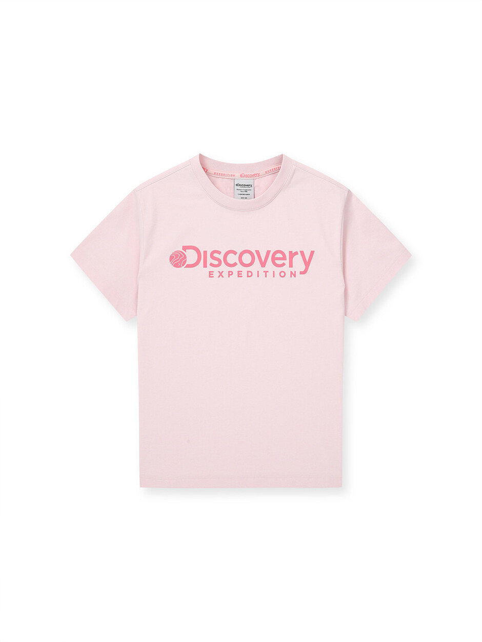 [KIDS] Big Logo Shorts Sleeve T-Shirts Pink