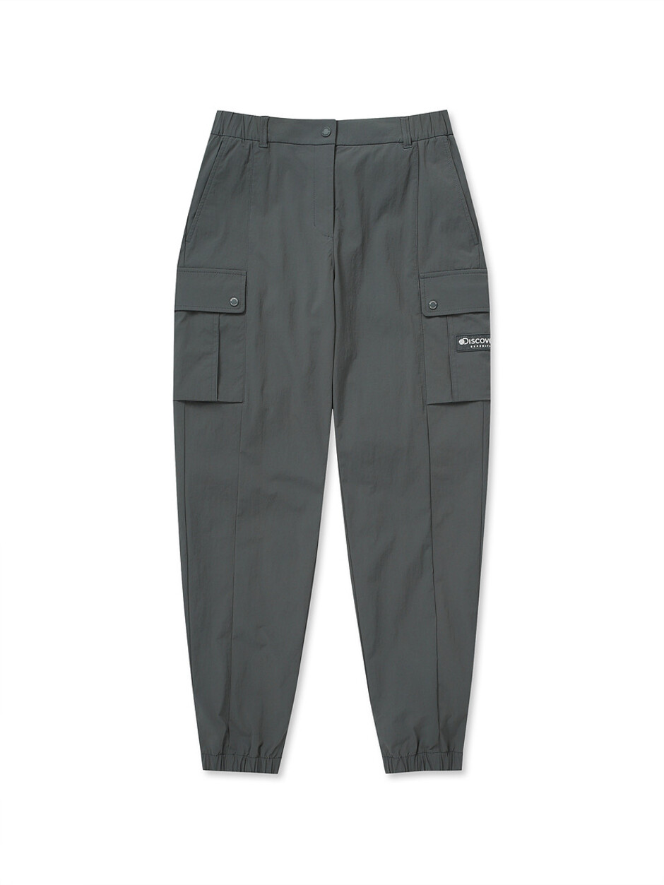 [WMS] Tapered Women Cargo Jogger Pants D.Grey