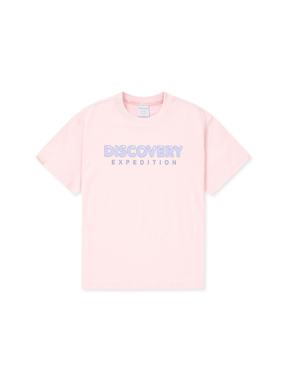 [KIDS] Essential Big Logo Cool T-Shirt Pink