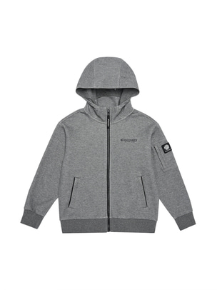 [KIDS] Hood Traning Jacket Melange Grey