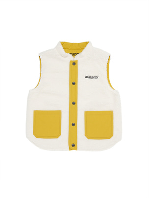 [KIDS] Reversible Fleece Vest Cream