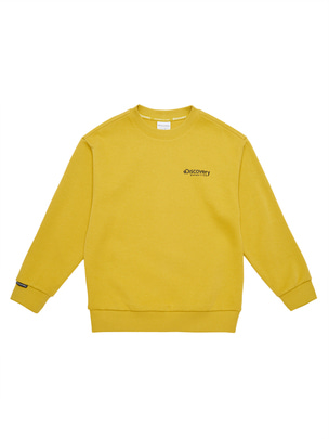 [KIDS] Backside Graphic Sweatshirt Mustard