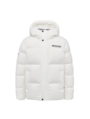Leicester G Rds Goose Shorts Down Jacket Off White