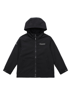 [KIDS]  Solid Color Wind Jacket Black