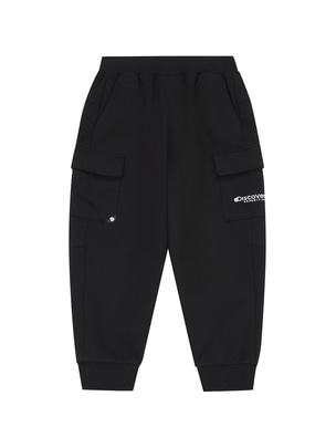 [KIDS]  Pocket Pointed Traning Pants Black