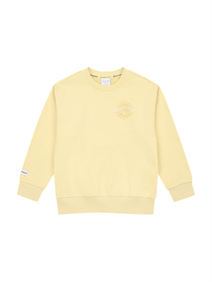 [KIDS]  Earth Graphic Sweatshirt Yellow