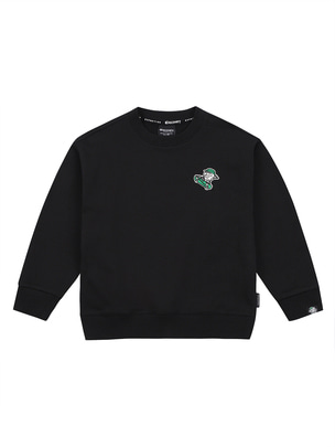 [KIDS] Family Graphic Sweatshirt Black