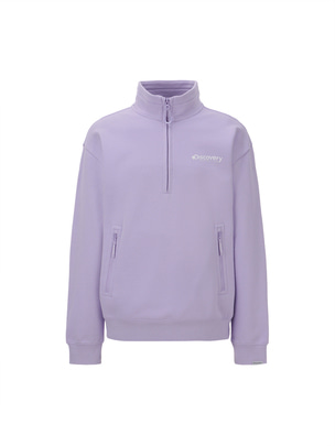 Half Zip Up Sweatshirt Violet