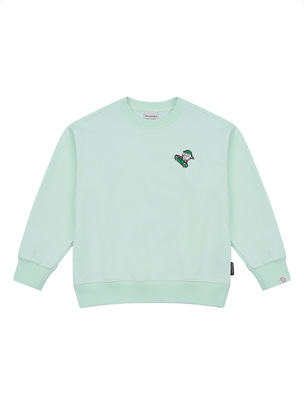 [KIDS]Family Graphic Sweatshirt L.Mint