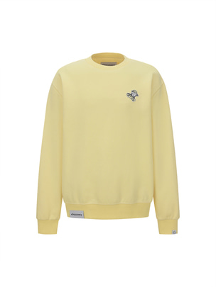 Box Graphic Sweatshirt Yellow
