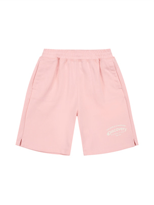 [KIDS]  Color Traning Haif Pants Pink