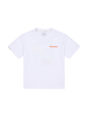 [KIDS] Back Graphic Pointed T-Shirt Off White