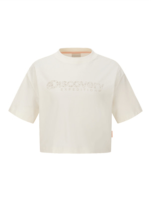 [WMS] Crop Short Sleeve Shirts Ivory