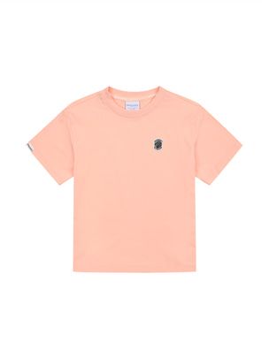 [KIDS] Wappen Pointed T-Shirt Coral