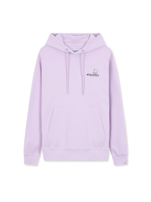 Ballon Character Graphic Hoodie Violet