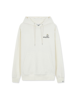 Ballon Character Graphic Hoodie Ivory