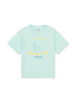 [KIDS] Family Main Crew Graphic Shorts Sleeve T-Shirts L.Mint
