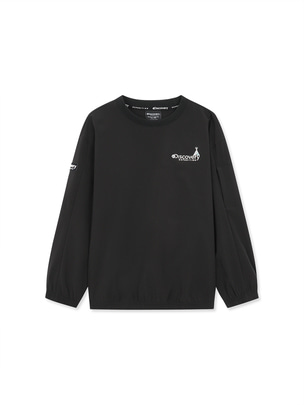 [KIDS] Woven Sweatshirt Black