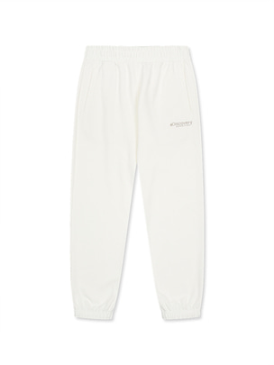 Color Jogger Fit Training Pants Ivory