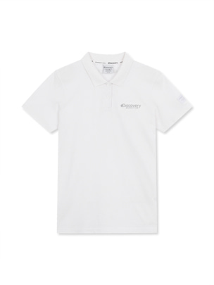 [WMS] Ted Small Logo Collar T-Shirts Off White