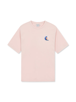 Manecrew Beach Summer Small Graphic T-Shirt L.Pink