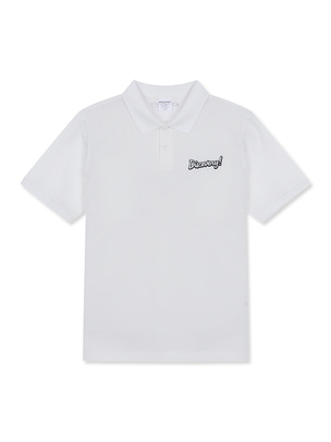 Casual Lettering Collar T-Shirts Off White