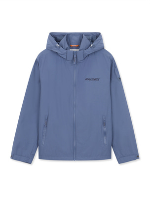 Casual Hooded Jacket Blue