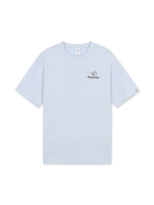Dicoman Water Graphic T-Shirts L.Sky Blue