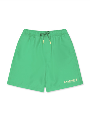 [KIDS] Logo Solid Water Shorts Green